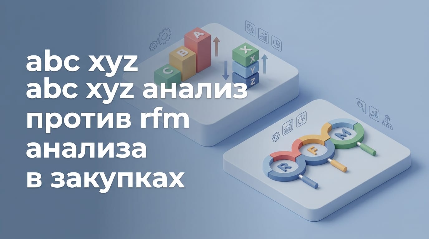 ABC XYZ анализ против RFM анализа в закупках: сравнение и применение