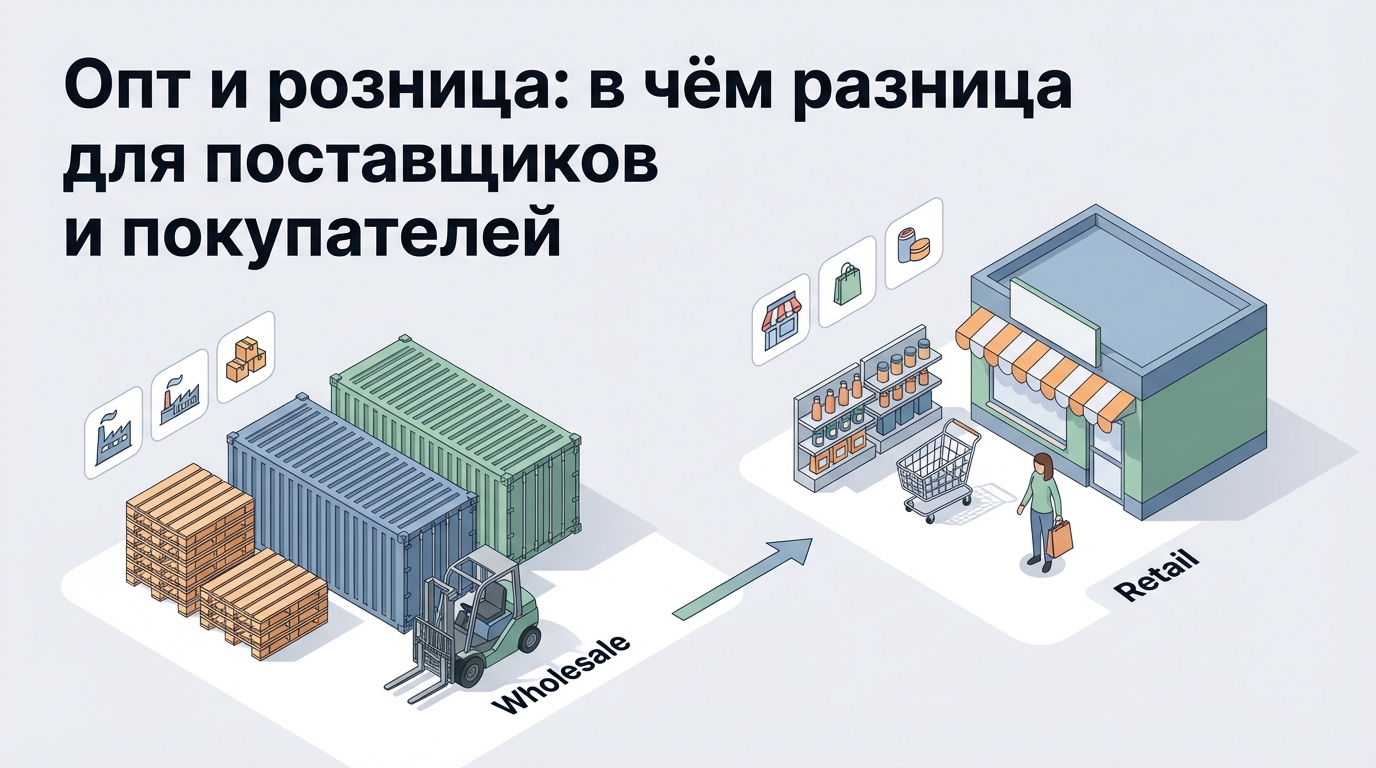Опт и розница: в чем разница для бизнеса в 2026 году