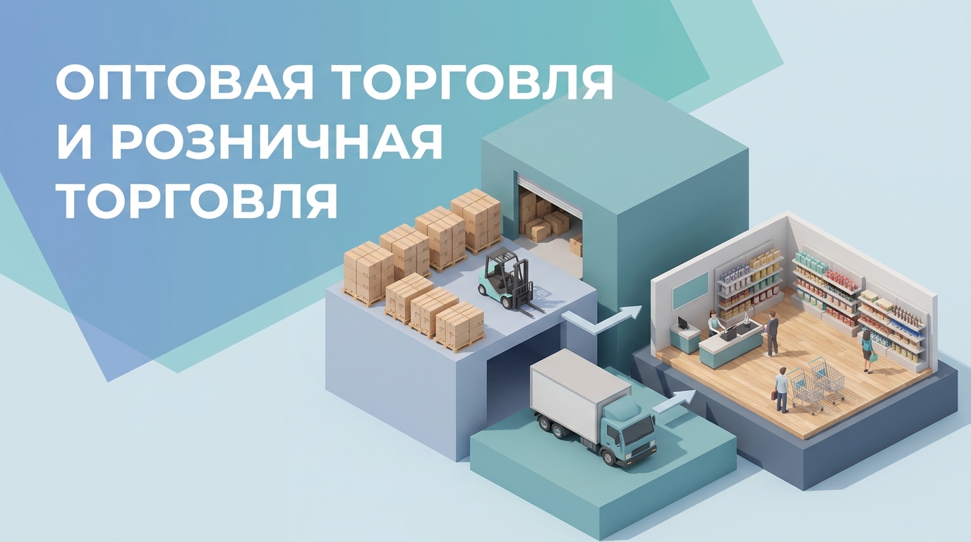 Оптовая торговля и розничная торговля: отличия, учет, запасы