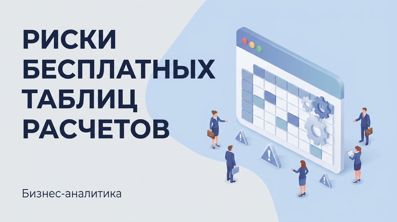 Риски бесплатных таблиц расчетов: почему ручной учет убивает прибыль